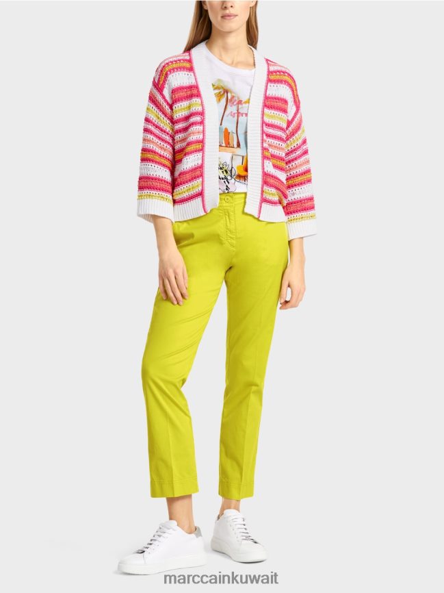 Marc Cain سترة مخططة "محبوكة في ألمانيا" LVN0D6368 ملابس ليميد خفيف