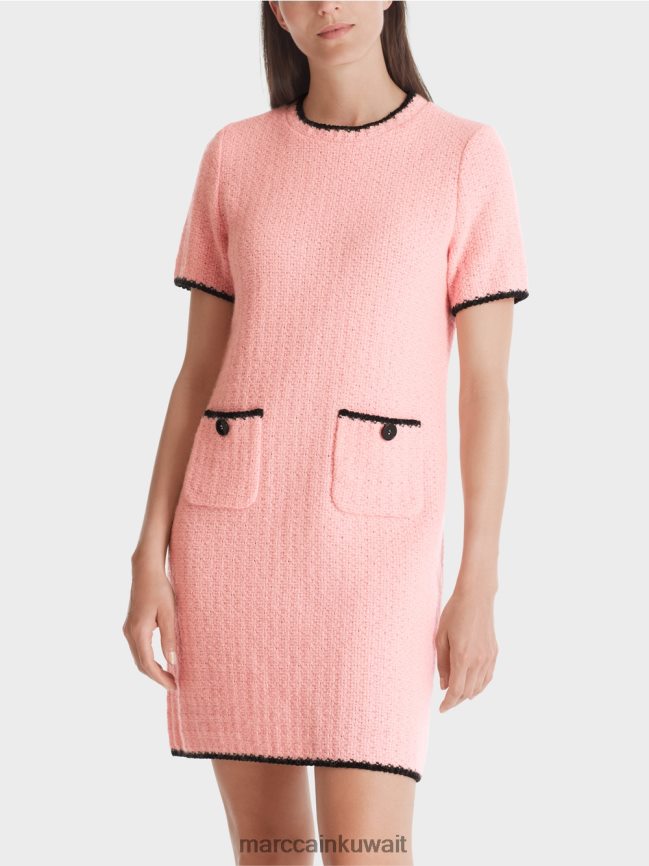 Marc Cain فستان رياضي محبوك في ألمانيا LVN0D636 ملابس مسحوق وردي ناعم