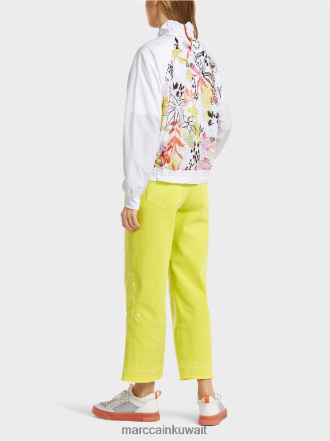 Marc Cain سترة مع إدراجات ملونة LVN0D6372 ملابس ليميد خفيف