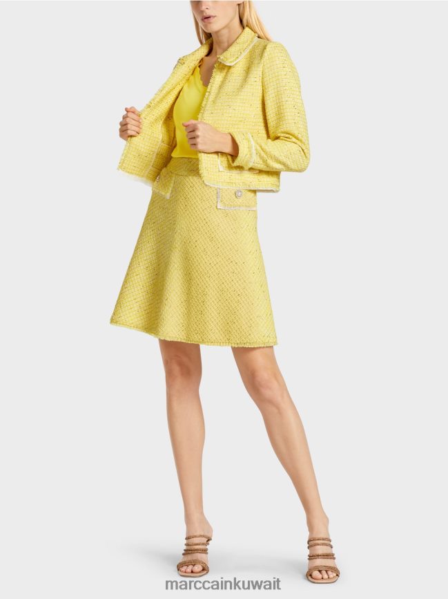 Marc Cain سترة قصيرة في بوكل LVN0D6375 ملابس الليمون الأخضر