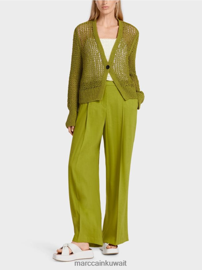 Marc Cain سترة "إعادة التفكير معًا". LVN0D6378 ملابس زيتوني أخضر عميق