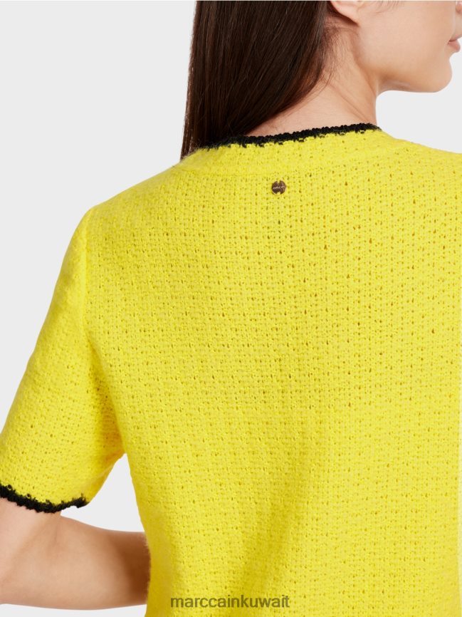 Marc Cain فستان رياضي محبوك في ألمانيا LVN0D637 ملابس ليمون ناعم