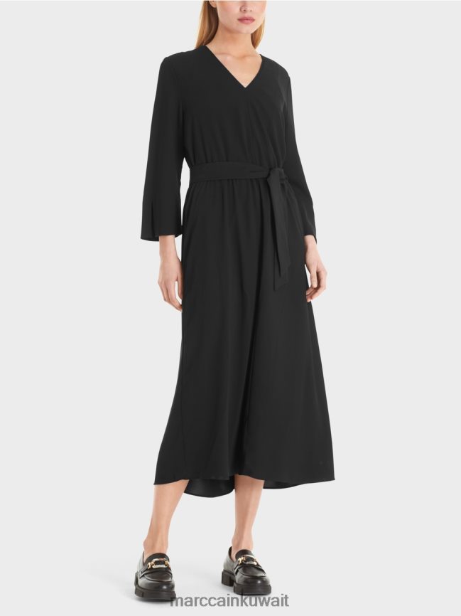 Marc Cain فستان متدفق LVN0D638 ملابس أسود