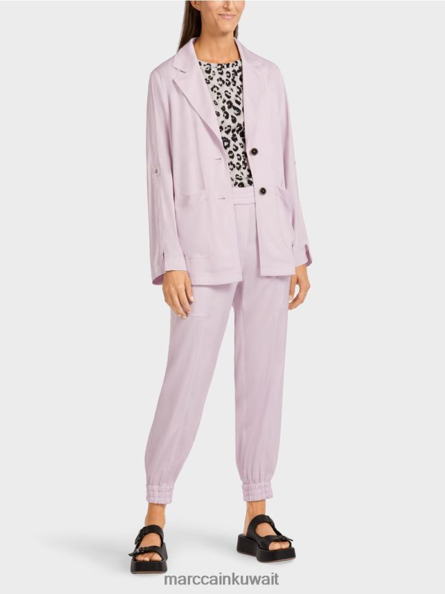 Marc Cain سترة بليزر بأكمام مطوية LVN0D6390 ملابس الخزامى الخفيف