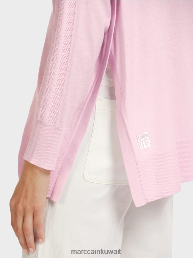 Marc Cain سترة مقنعين LVN0D6391 ملابس الخزامى الخفيف