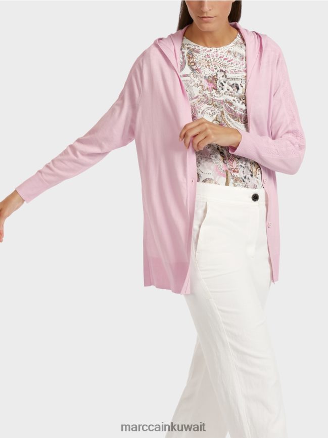 Marc Cain سترة مقنعين LVN0D6391 ملابس الخزامى الخفيف