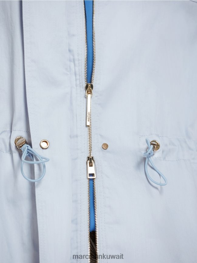 Marc Cain سترة كاجوال للخروج من القطن LVN0D6395 ملابس مسحوق أزرق فاتح