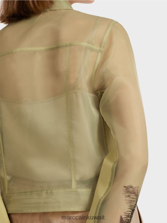 Marc Cain سترة شفافة مع طباعة الأزهار LVN0D6396 ملابس نفس ناعم