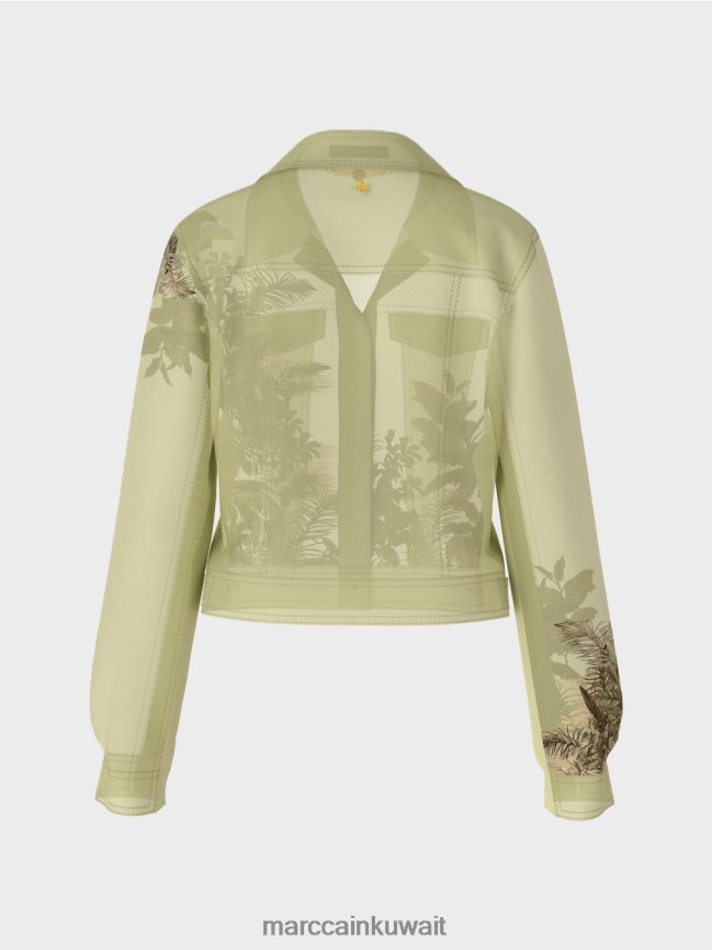 Marc Cain سترة شفافة مع طباعة الأزهار LVN0D6396 ملابس نفس ناعم