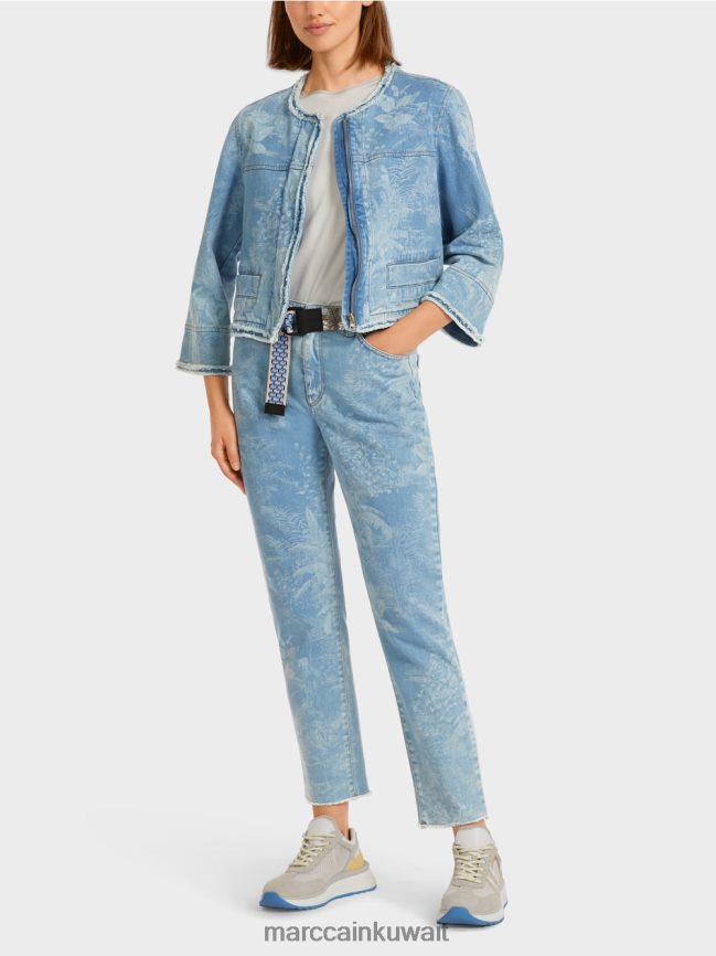 Marc Cain سترة "إعادة التفكير معًا". LVN0D6402 ملابس خمر أزرق