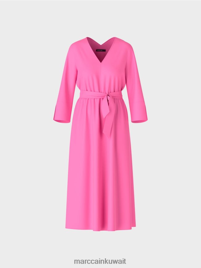 Marc Cain فستان متدفق LVN0D641 ملابس ملمع شفاه