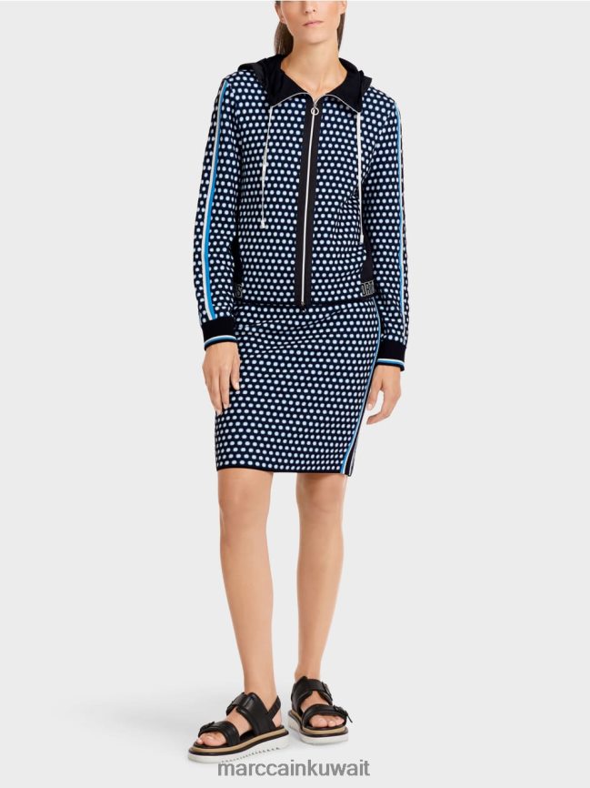 Marc Cain سترة "محبوكة في ألمانيا" LVN0D6424 ملابس أسود