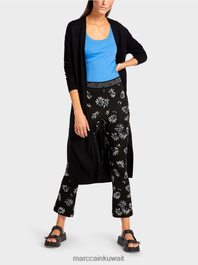 Marc Cain سترة ميدي طول LVN0D6430 ملابس أسود