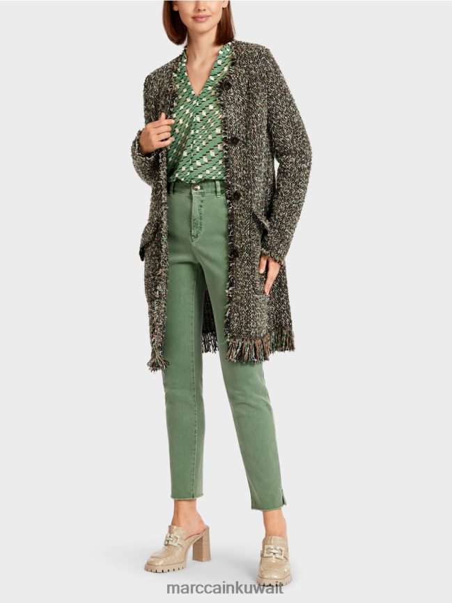 Marc Cain سترة مهدب "محبوكة في ألمانيا" LVN0D6434 ملابس أسود