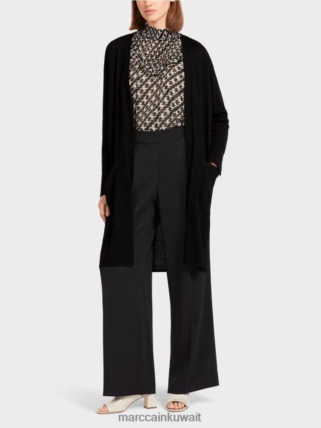 Marc Cain سترة مفتوحة LVN0D6438 ملابس أسود