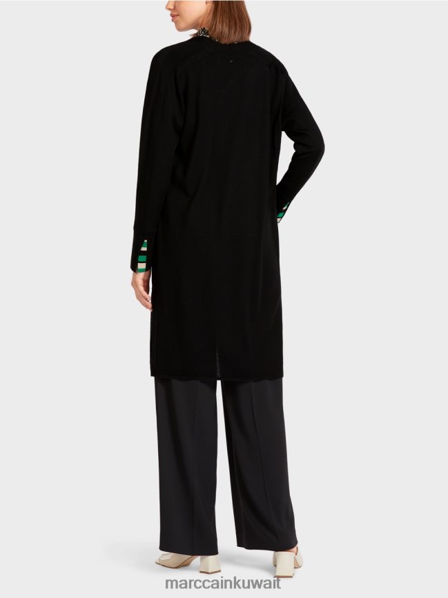 Marc Cain سترة مفتوحة LVN0D6438 ملابس أسود