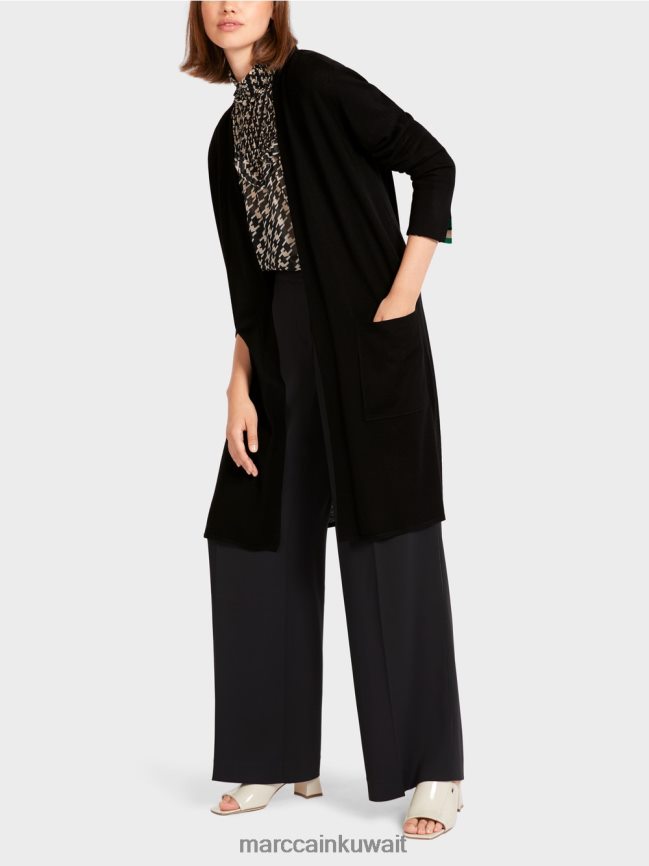 Marc Cain سترة مفتوحة LVN0D6438 ملابس أسود