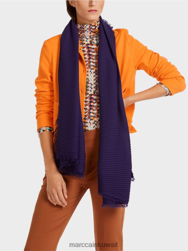 Marc Cain سترة قصيرة بأسلوب الدنيم LVN0D6441 ملابس برتقالي واضح