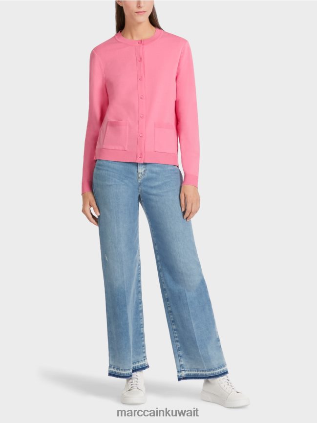 Marc Cain سترة "إعادة التفكير معًا". LVN0D6448 ملابس وردي مشرق