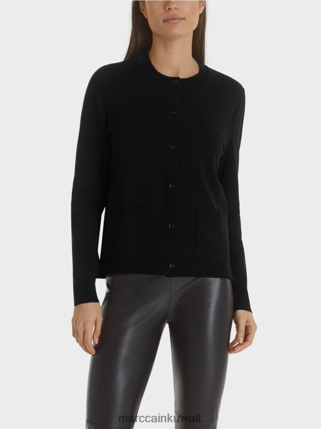Marc Cain سترة "إعادة التفكير معًا" LVN0D6450 ملابس أسود