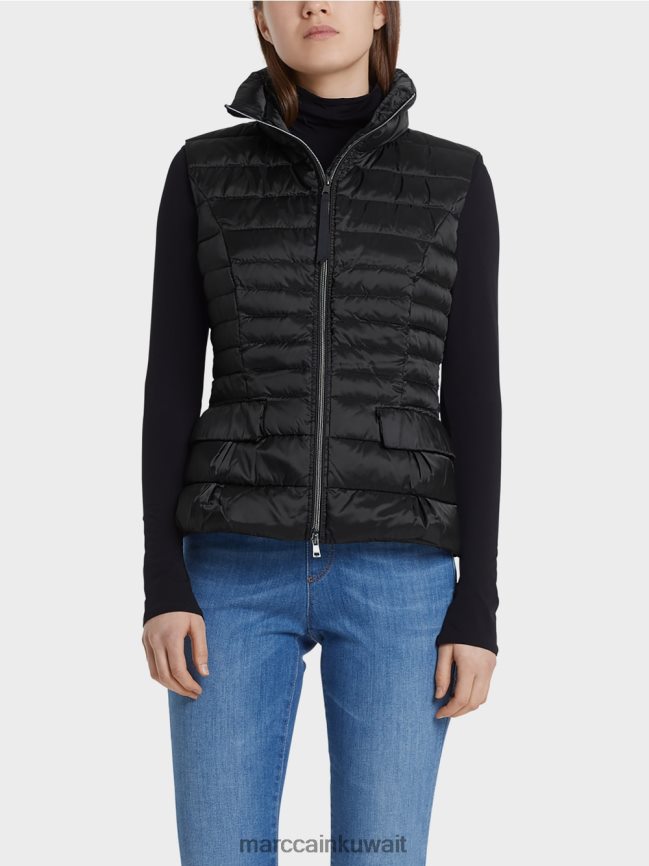 Marc Cain صدرية مبطنة مع بطانة سفلية LVN0D6454 ملابس أسود