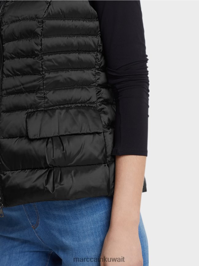 Marc Cain صدرية مبطنة مع بطانة سفلية LVN0D6454 ملابس أسود