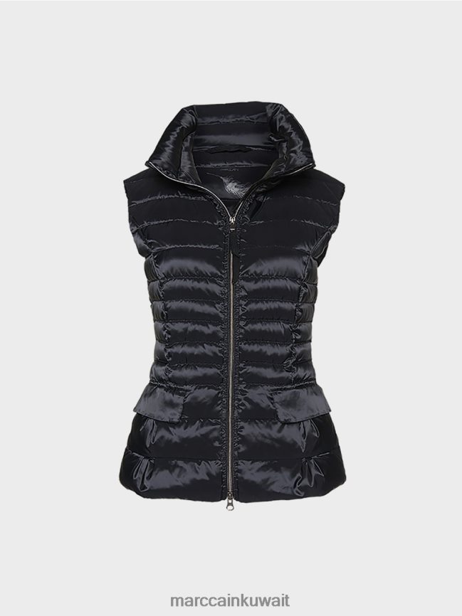 Marc Cain صدرية مبطنة مع بطانة سفلية LVN0D6454 ملابس أسود