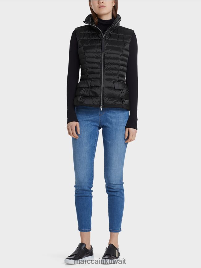 Marc Cain صدرية مبطنة مع بطانة سفلية LVN0D6454 ملابس أسود