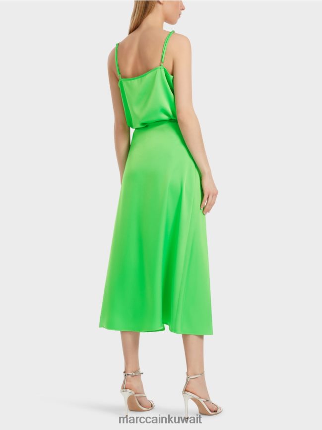 Marc Cain تنورة بتأثير ملفوف LVN0D6458 ملابس التفاح الأخضر الداكن