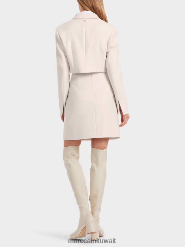 Marc Cain تنورة قصيرة مع فتحة زر LVN0D6459 ملابس دخان