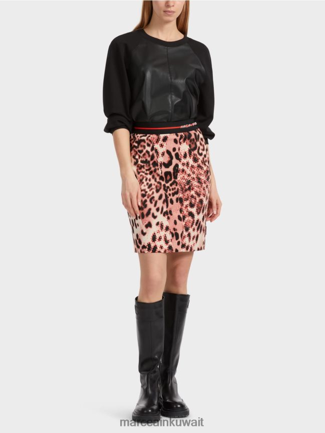 Marc Cain تنورة قصيرة مع طباعة ليو LVN0D6461 ملابس كامباري