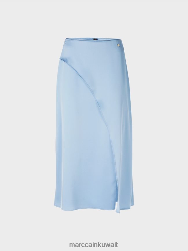 Marc Cain تنورة بتأثير ملفوف LVN0D6467 ملابس سماء الصيف المظلمة