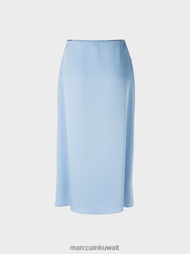 Marc Cain تنورة بتأثير ملفوف LVN0D6467 ملابس سماء الصيف المظلمة