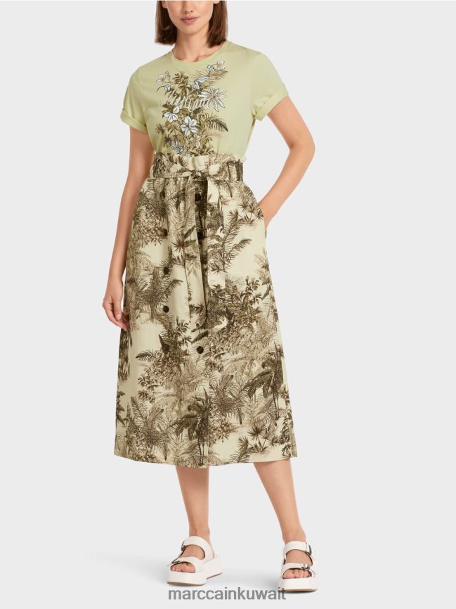 Marc Cain تنورة بطول ربلة الساق LVN0D6493 ملابس نفس ناعم