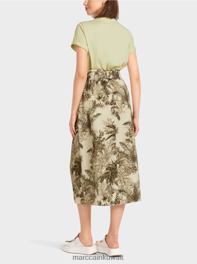 Marc Cain تنورة بطول ربلة الساق LVN0D6493 ملابس نفس ناعم