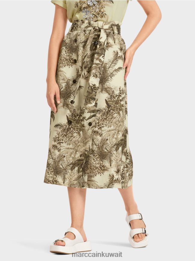 Marc Cain تنورة بطول ربلة الساق LVN0D6493 ملابس نفس ناعم