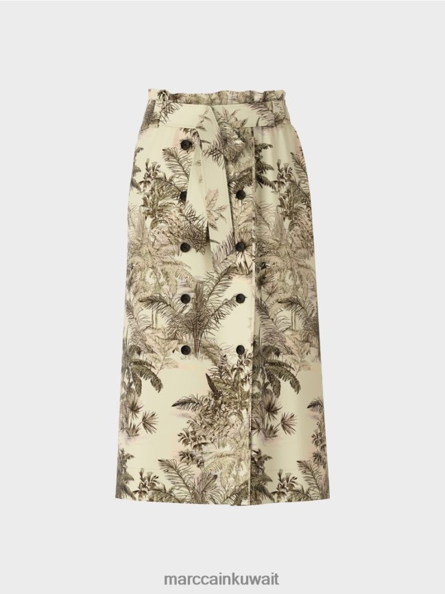 Marc Cain تنورة بطول ربلة الساق LVN0D6493 ملابس نفس ناعم