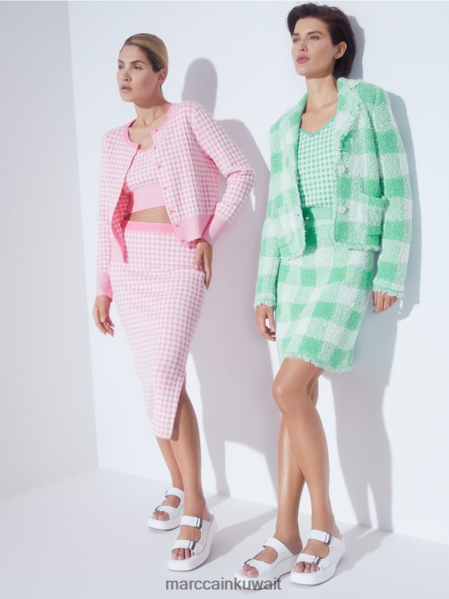 Marc Cain تنورة فيشي كاروهات 