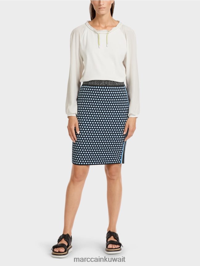 Marc Cain تنورة "محبوكة في ألمانيا" LVN0D6507 ملابس أسود