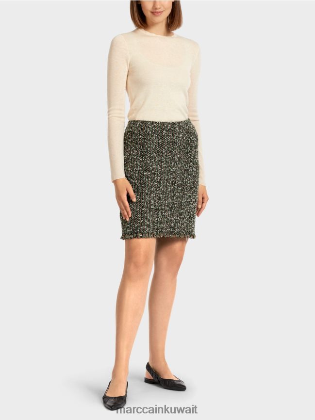 Marc Cain تنورة قصيرة "محبوكة في ألمانيا" LVN0D6510 ملابس أسود