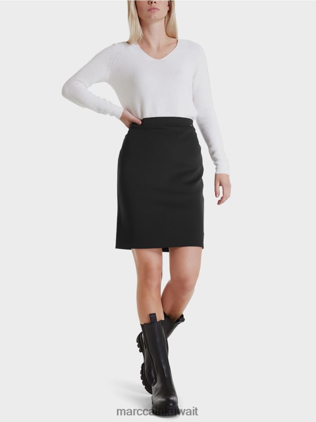 Marc Cain تنورة جيرسي تمتد LVN0D6515 ملابس أسود