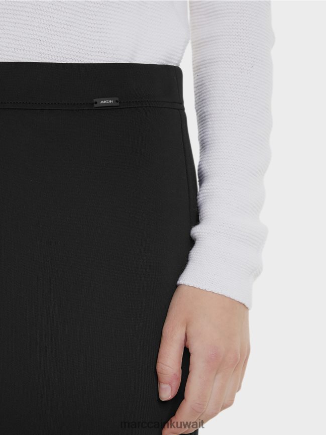 Marc Cain تنورة جيرسي تمتد LVN0D6515 ملابس أسود