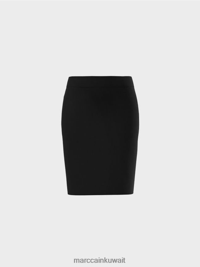 Marc Cain تنورة جيرسي تمتد LVN0D6515 ملابس أسود