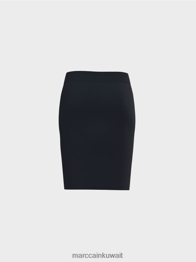 Marc Cain تنورة جيرسي تمتد LVN0D6516 ملابس منتصف الليل الأزرق