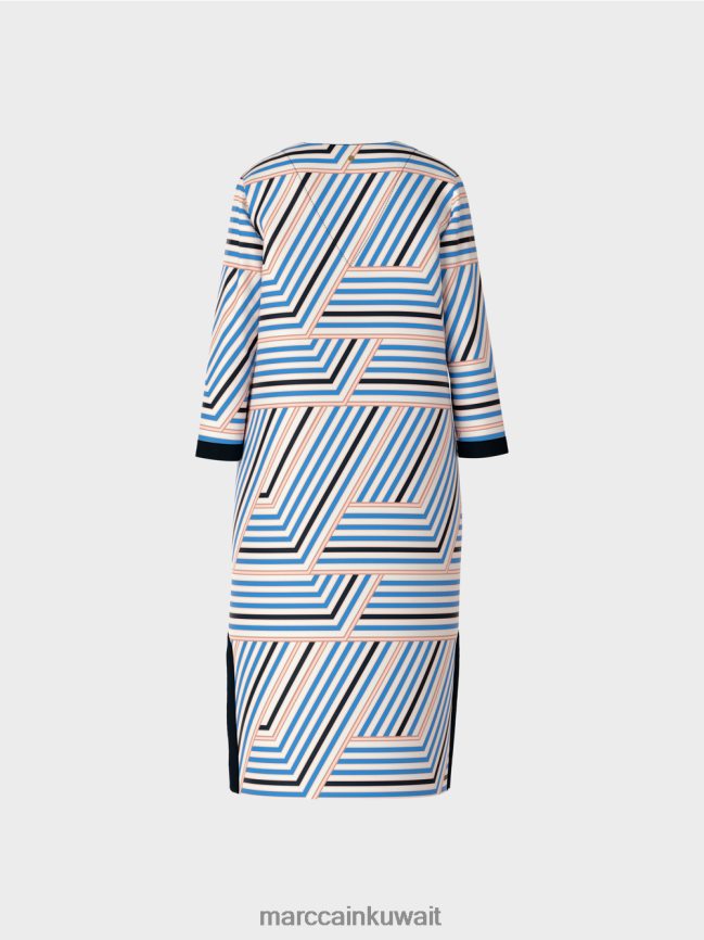 Marc Cain فستان ميدي بخطوط غير متكافئة LVN0D652 ملابس أزور