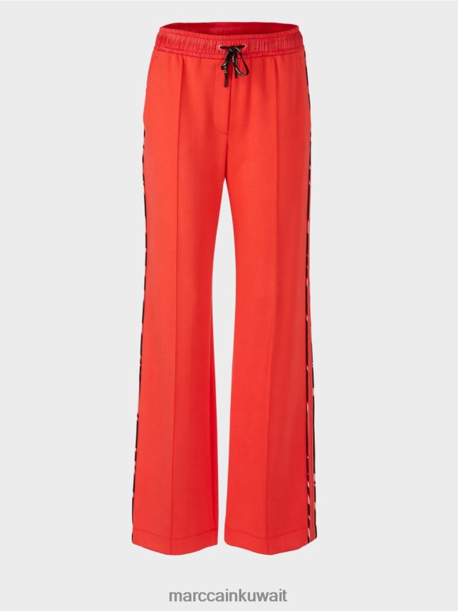 Marc Cain بنطال ويلبي واسع من الجيرسيه للركض LVN0D6536 ملابس كامباري