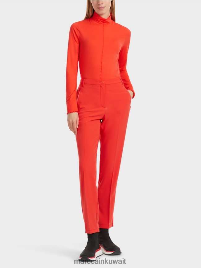 Marc Cain السراويل فوشون مع الشقوق الجانبية LVN0D6537 ملابس كامباري