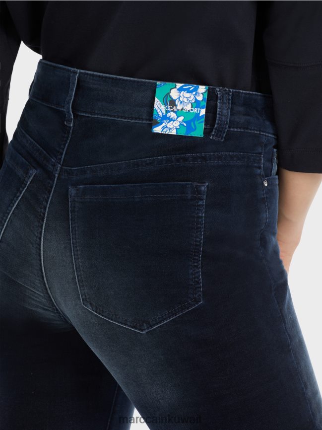 Marc Cain جينز بخمسة جيوب من سيليا LVN0D6544 ملابس منتصف الليل الأزرق