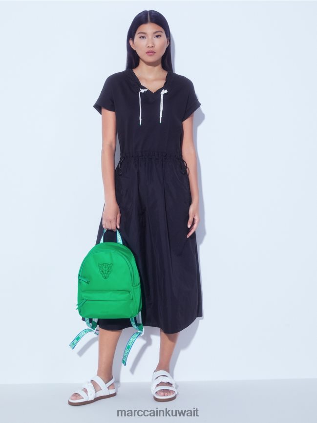 Marc Cain فستان عادي مع الحبال LVN0D656 ملابس منتصف الليل الأزرق