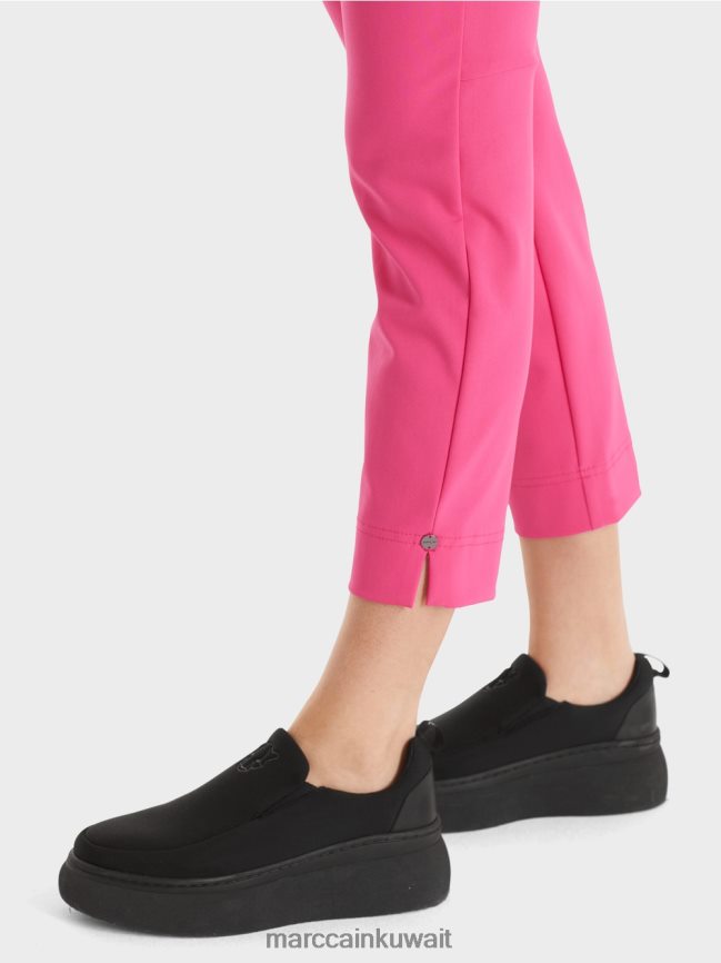 Marc Cain صوفيا السراويل النسيج تمتد LVN0D6570 ملابس الوردي البوب